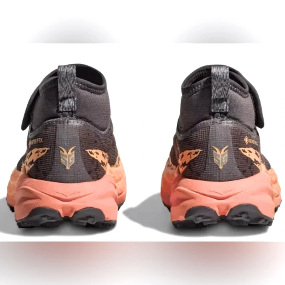 Hoka Brown and Orange Athletic Shoes - Picture 6 of 10